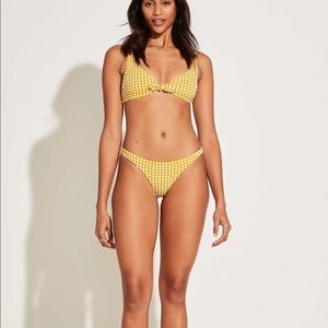 Vitamin A Bikini Set, Honeycomb Gingham
